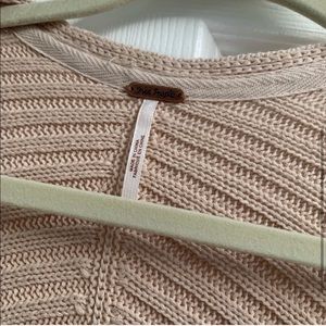 Free people “ribs and ruffles “ sweater tunic